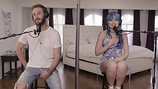 Blue Haired Babe Jewelz Blu Gets Wild & Messy with Her Unsighted Appointment Lucas Frost