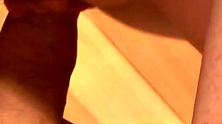 Gina does blowjob while the couple fucks