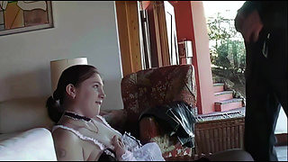 BBW Waitress Gets Pounded by Two Horny Guys