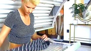 Perfect German Stepmom Fucked in the Solarium