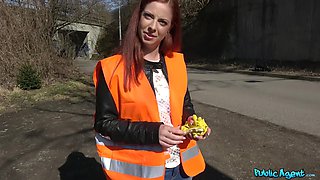 Bad Redhead Teen Bends Over For Cash