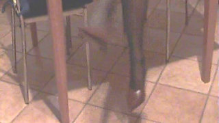 Black Stockings Shoeplay