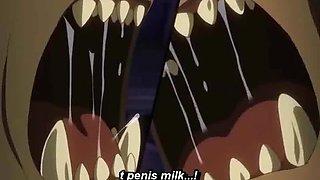 Hentai Elf gets penis milk filling her throat by ghetto monsters