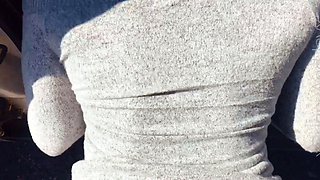 Amateur with Glasses Outdoor Blowjob Facial