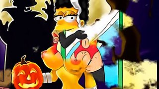 Halloween famous toons orgy
