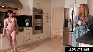 Naughty Stepdaughter Pixie Smalls Sneaks Passionate Sex With Stepdad - Blowjob & Doggystyle