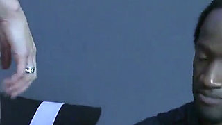 Melody Pleasure's first big black cock