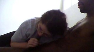 BBW Autumn's Interracial Blowjob
