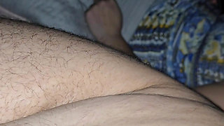 Step mom in bed with step son naked with low erection