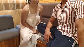 First Time Jija Sali Romantic Fuck - Desi Indian Girl Fucked Hard in Room - Hornycouple149