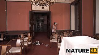 Mature4k. broom and groom