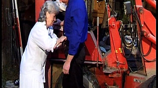 Blonde Mature German with Naturals Gets Fucked in Vintage Homemade