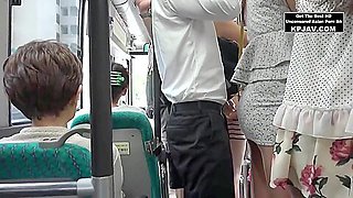 Hot Asian Babe On The Bus