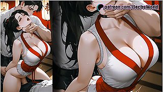 Momiji From The Dead Or Alive Is The Gentle Touch Of A Geisha! With Car Toon