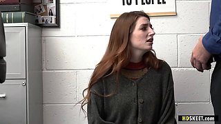 Jack Vegas strip searches and fucks shoplifter Aria Carson