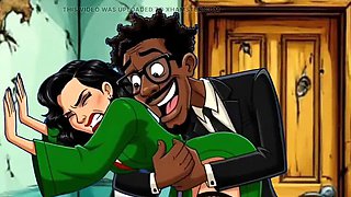 Dirty Toilet Fuck: Slut Wife Cheats in Public Hentai Cartoon