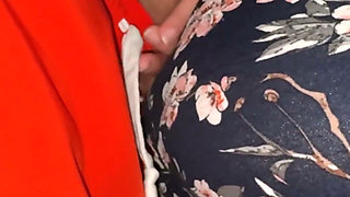She Gets Her Panties Wet Touching a Stranger's Cock, and They Fuck Right There.