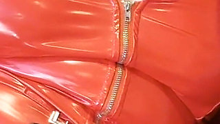 Busty MILF Lesbians in Latex Strap-on Fetish Play