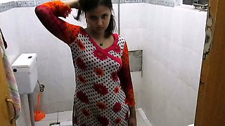 Sexy Indian Bhabhi In Bathroom Taking Shower