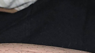 Slutty step mom pulled out step son dick without shame and handjob his dick for fun