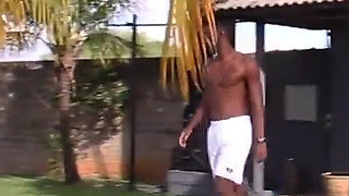 BBC Pool Boy Fucking the Blonde Pussy Boss
