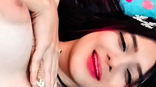 Porn actress touches herself and shows her whole body