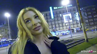 German Teen Marilyn Takes First Anal in Public Party - Huge Cock Deep Fuck