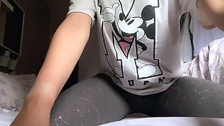 Bondage fetish solo toying hussy