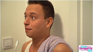 Hot Blonde Stepsister Zazie Shares Stepbrothers Cum With Girlfriend Olivia Sparkle