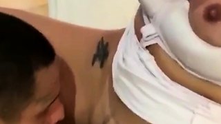 Beautiful amateur with big tits POV Blowjob