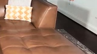 Slim and petite cuckold white housewife fucks her new