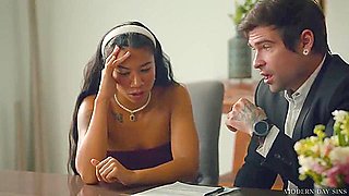 Busty Bride Gets Pounded On The Table - Gizelle Blanco