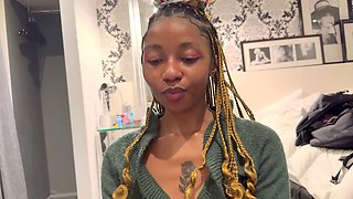 Small Petite Ebony Is Short on Her Rent