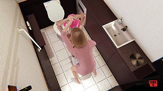 Yaoi - Two Femboys Fucking in a Public Toilet