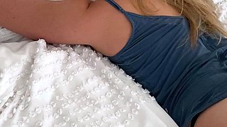 Curly Blonde Teen Records Solo Dildo Masturbation More at