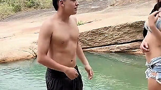 Gorgeous Young College Girl Goes to the River After Her Classes and Meets a Stranger and Ends up Fucking Outdoors!
