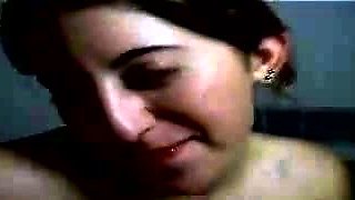 Amateur student blowjob on the balcony pov