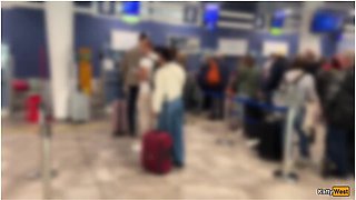 Public Cock Flashing In Airplane - I Brought Stranger To Cum In Two Minutes