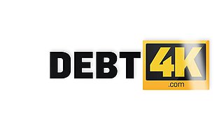 DEBT4k. Czech beauty has to spread legs or the debt