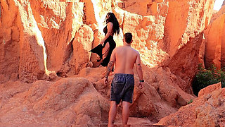 Outdoor Sex! a Cute Colombian in the Middle of the Desert Until I Make Her Come