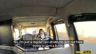 Bbw cougar backseat assfuck practice - faux taxi