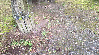 Pussy Slapping on Picnic Table