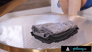 Serene Siren and Sophia Burns get naughty with each other's big tits & pussies in GIRLSWAY video