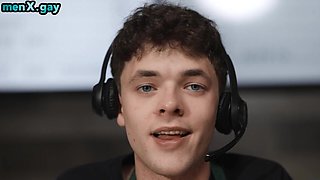 Skinny twink barebacked in asshole by twunk on work