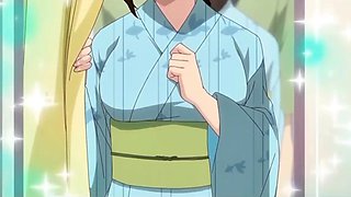 Brunette and busty teen never misses a chance to take his big cock inside hentai