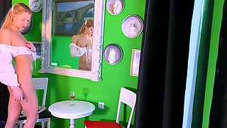 Sexy teen ebony solo toy masturbation