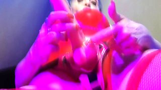 Red Rubber Dominatrix Eva Latex Femdom Bdsm Solo Strapon Toys Sexy