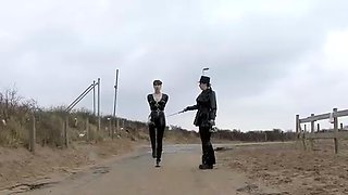 Fetish girls in latex using bdsm vibrators