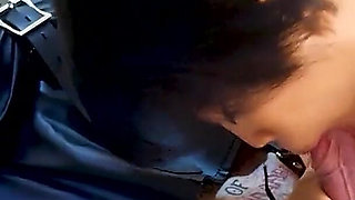 Blowjob edging in bondage