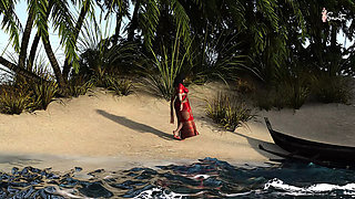 Savita Bhabhi Hot Beach Fuck - Big Tits Assamese Housewife Cheats with Stranger in Goa Doggy Style